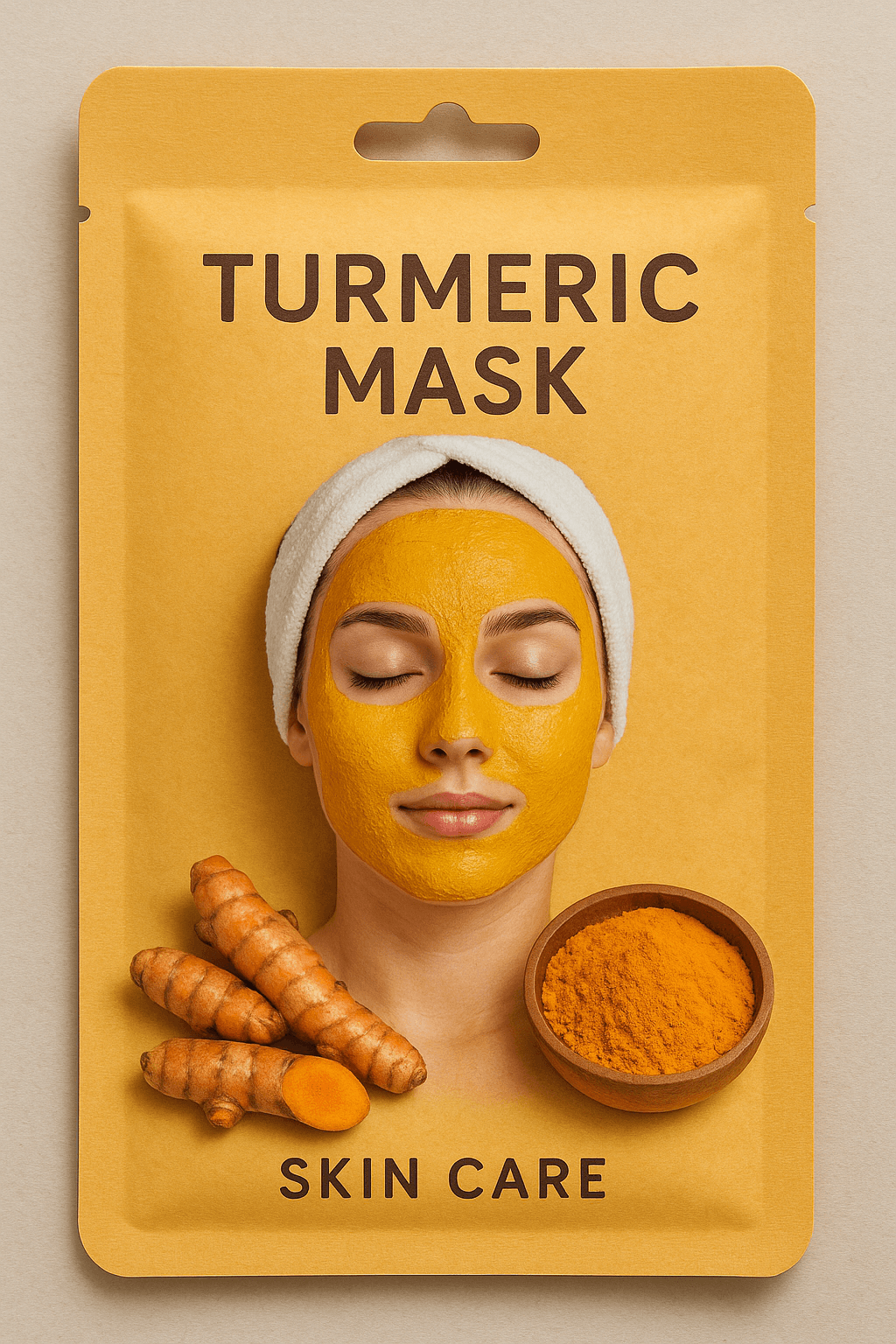Turmeric mask treatment