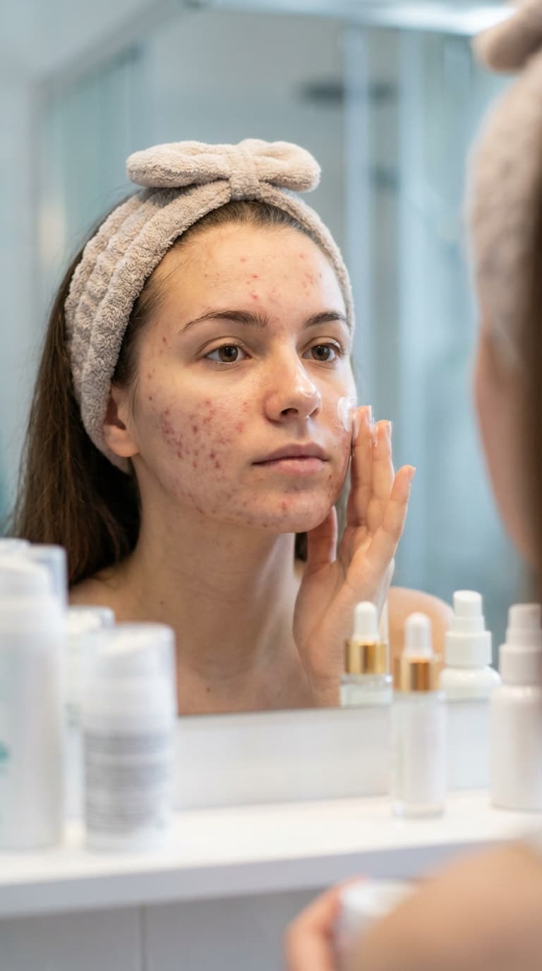 Before skincare journey